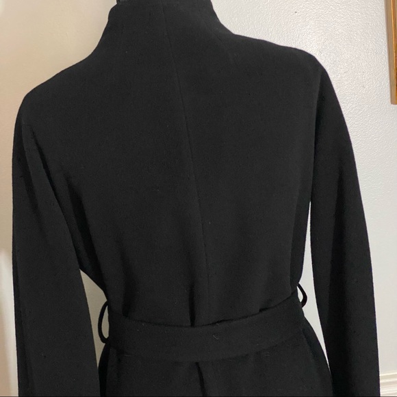 Bill Haire for Friedricks Womens Coat Black Size Medium  Buttons Belted - Picture 6 of 12